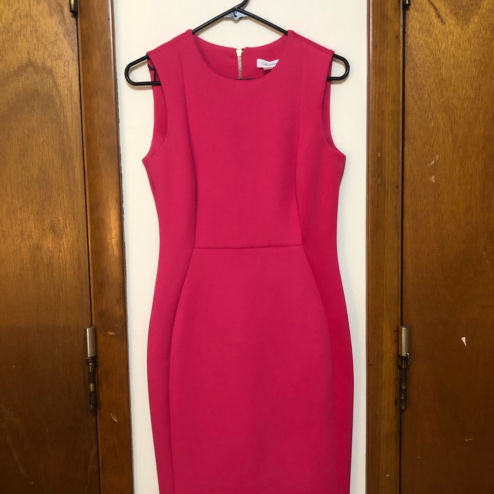 New Calvin Klein fuschia dress